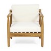 Maggift Patio Accent Chairs with Fixed Armrests, Upholstered, Ergonomic Design for Lawns, Gardens and Porches, Green, 28.25" * 28" * 32.75" - 4 of 4