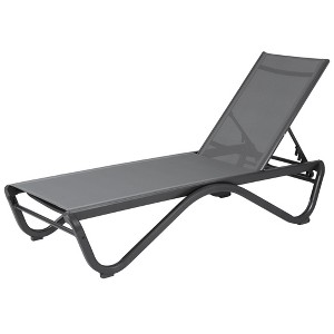 Kozyard Patio Chaise Lounge Chair Full Aluminum Reclining Adjustable Chair for Poolside Sunbathing Beach - 1 of 4