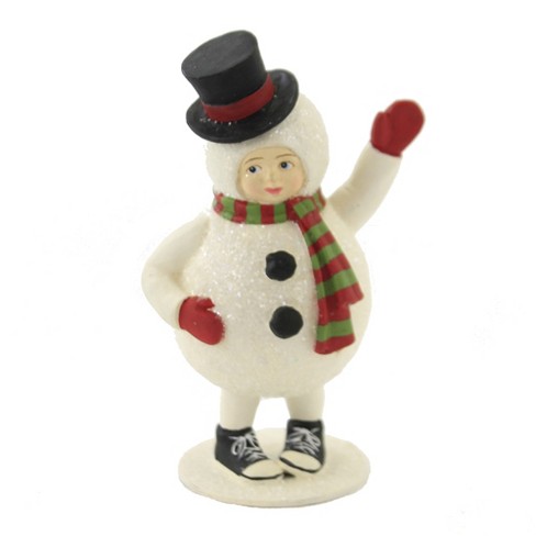 Christmas Sammy The Snowman - One Figurine 6. Inches - Child Top Hat ...