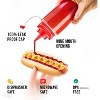Condiment Squeeze Bottles for Sauces, 3 Pack 12 oz Leak Proof Oil and Syrup Dispensers - 2 of 4