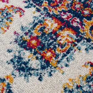 Hauteloom Istanbullu Blue & Orange Area Rug - 1 of 4