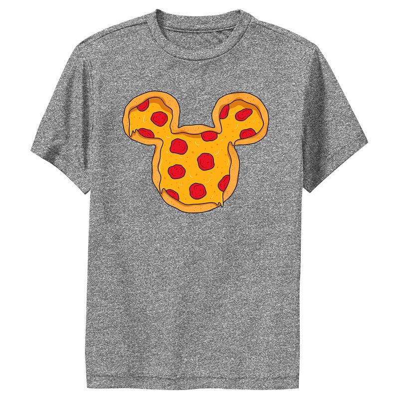 Boy's Disney Mickey Mouse Pizza Silhouette Performance Tee, 1 of 5