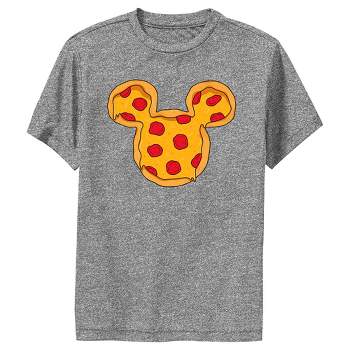 Boy's Disney Mickey Mouse Pizza Silhouette Performance Tee