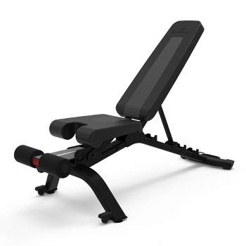 SUGIFT Adjustable Weight Bench with 330 Lbs. Black/Red 