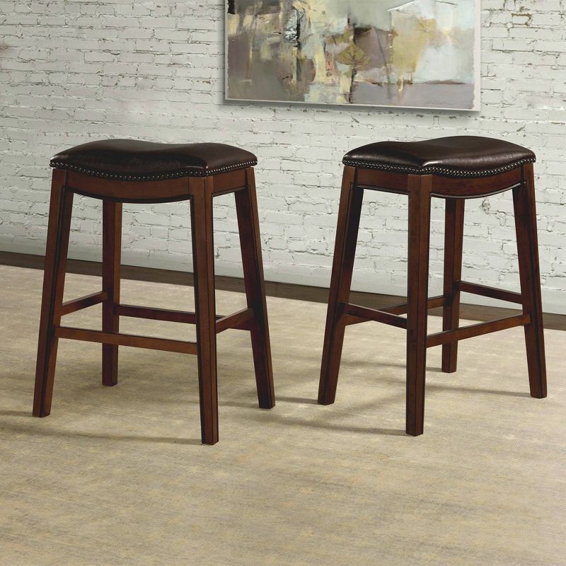 30&#34; Bowen Backless Barstool Brown - Picket House Furnishings, 1 of 11