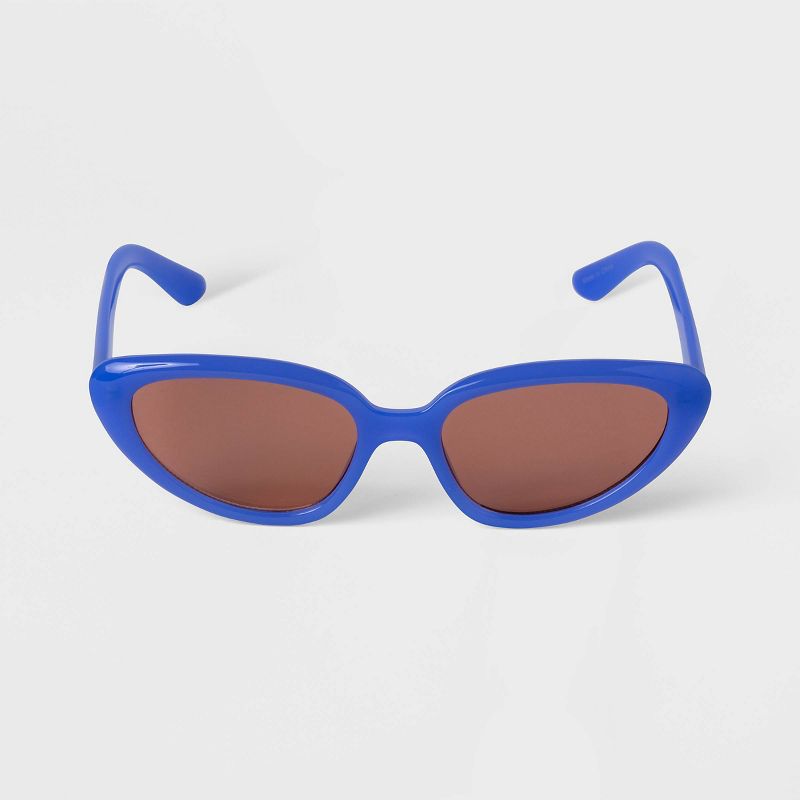 Women's Plastic Round Cateye Sunglasses - A New Day™, 1 of 3