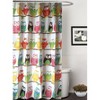 Kate Aurora Juvi Owls Novelty Fabric Shower Curtain - 70 in. W x 72 in. L - 2 of 3