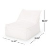 Grungis Bean Bag Chair,Beanbag Chair with Water Resistant Fabric,Lounge Sofa for Adults,Comfy Couch for Living Room Bedroom - 3 of 4