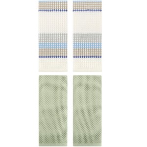 REGALWOVEN 4 Pcs Cotton Soft Absorbent Waffle Hand Towel for Home - 1 of 4