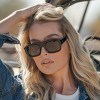 WMP Eyewear Womens Chunky Oversized One-Bridge Aviator Sunglasses - 3 of 4