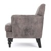 Upholstered Accent Chairs Living Room Chairs Wide Armchair Sale,Club Chair With Tufted Back And Nailhead Trim-Cuddlewood - 3 of 4
