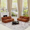TiramisuBest Black Modular Sofa,Adjustable Headrests,Chenille Sectional,Hidden Legs,Reclining Backrest for Living Room/Bedroom - 3 of 4
