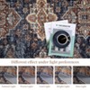 Vintage Oriental Area Rug Washable, Low Pile Neutral Soft Carpet Non Slip, Distressed Office Carpet Farmhouse Floor Cover for Living Room Bedroom - 4 of 4