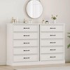 Farmhouse 5-Drawer Dresser, 42.7" Tall Chest with Sturdy Base for Bedroom, Living Room and Nursery - 2 of 4