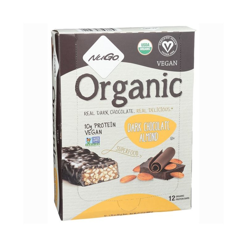 NuGo Nutrition Dark Chocolate Almond Protein Bars, 1 of 3