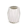 Kralix 4pc Diamond Resin Bath Accessory Set White: Includes Toothbrush Holder, Lotion Dispenser, Elegant Design - 3 of 4
