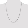 Black Bow Jewelry 2mm Sterling Silver Diamond Cut Solid Round Franco Chain Necklace - 2 of 4