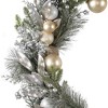Red Co 30-in Artificial Christmas Wreath Decorated LED Lights Battery Silver/Gold - 4 of 4