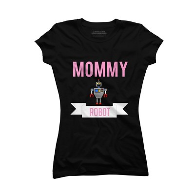 Junior's Design By Humans Mommy Robot By Cypryanus T-Shirt
