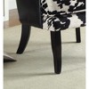 Simple Relax Cowhide Print Accent Chair with Nailhead Trim in Black and White - image 4 of 4