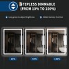 LED Bathroom Mirror with Front & Back Lighting-Dimmable Vanity Mirror, 3 Color Options, Anti-Fog, IP54 Waterproof, Horizontal/Vertical Mount - 4 of 4