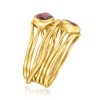 Ross-Simons 1.60 ct. t.w. Garnet Highway Ring in 18kt Gold Over Sterling - 3 of 4