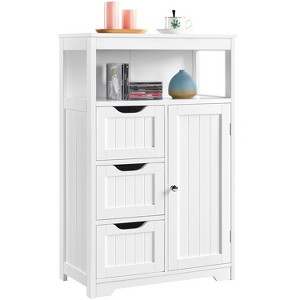 Yaheetech Wooden Floor Cabinet Free Standing Storage Organizer for Living Room - 1 of 4