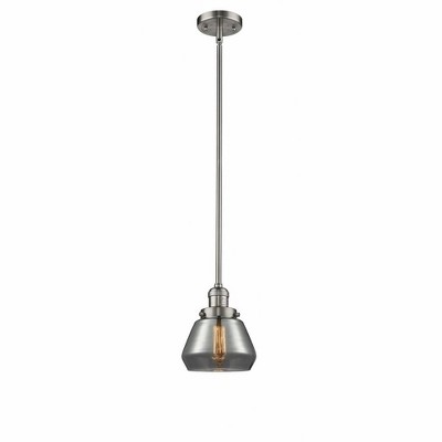 Fulton - 1 Light Stem Hung Mini Pendant In Industrial Style-9 Inches Tall and 7 Inches Wide