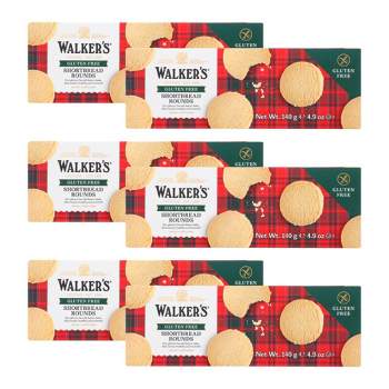 Walker's Shortbread Rounds Gluten Free - Case of 6/4.9 oz