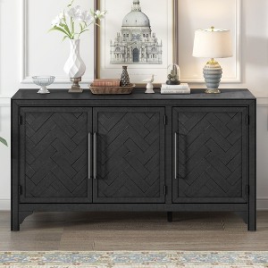 Sapphtopaz Designed Storage Cabinet Adjustable Shelves Sideboard Buffet Cabinet with Storage for Kitchen, Living Room, Entrance - 1 of 4