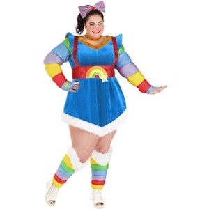 HalloweenCostumes.com Women's Plus Size Authentic Rainbow Brite Halloween Costume | Adult 80s Nostalgia Cosplay Outfit - 1 of 4