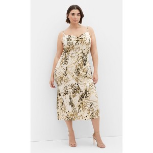 Women's Plus Size Bayley Dress - beige | CITY CHIC - 1 of 4