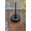Signature Design by Ashley (Set of 2) Travisburg Table Lamps Clear/Black: Modern Two-Tone, UL Listed, Cotton/Polyester Shade - 4 of 4