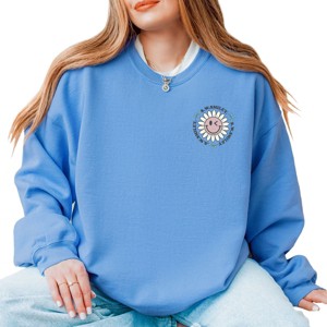 S.W.Smiley Plant Dreams Grow Joy - Women's Graphic Sweatshirt - 1 of 4