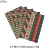 Unique Bargains Gift Wrap Paper Christmas Kraft 27.56"x19.69" 5 Pcs - 3 of 4