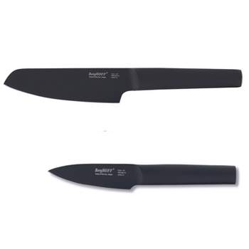 BergHOFF RON 2Pc Non-stick Kitchen Knives, Vegetable Knife, Paring Knife, Titanium PVD Coating