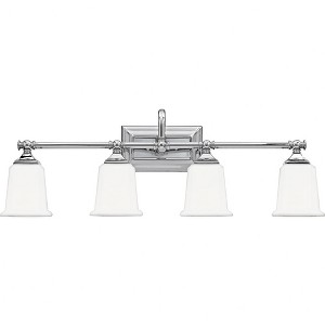 Quoizel Lighting Nicholas 4 - Light Vanity in  Polished Chrome - 1 of 2
