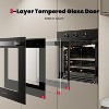 24 in. Built-In Single Natural Gas Wall Oven with Convection, Black - 4 of 4