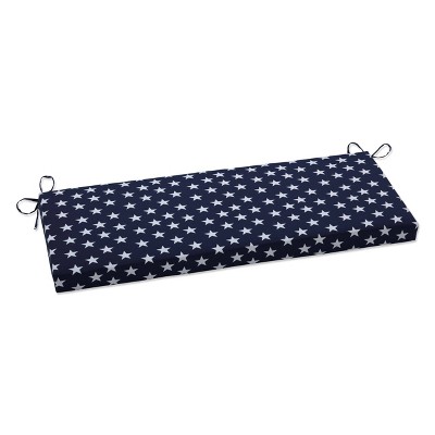 Outdoor/Indoor Bench Cushion Macey Americana Blue - Pillow Perfect