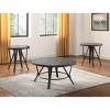 Vynxaria Contemporary End Table, Side Table, Nightstand, Gray, Ash Veneers, Iron Base - 2 of 4