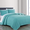 FIONECA Oversized 3 Piece Quilted Bedspread Set Includes Bedspread Matching Shams For Versatile Bedroom Styling - 2 of 4
