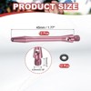 Unique Bargains 2BA Thread Aluminum Dart Shafts with Rubber Rings for Steel Tip 12 Pcs - 2 of 4