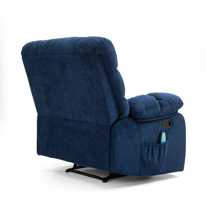 Blackshear Contemporary Pillow Tufted Massage Recliner Navy Blue - Christopher Knight Home, 6 of 15