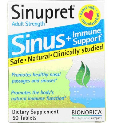 Bionorica Sinupret Adult Strength 50 Tablets.
