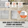 VEVOR BBQ Access Door, 14W x 20H Inch Single Outdoor Kitchen Door, Stainless Steel Flush Mount Door, Wall Vertical Door with Handle - 4 of 4