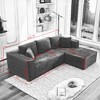 APRILSOUL 106" Cloud Sectional Couch L-Shape with Chaise(Single Seat is not included - 3 of 4