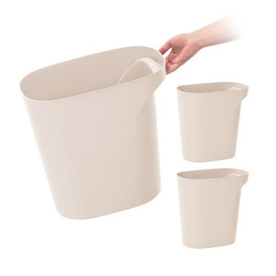 Rubbermaid 21 Quart Traditional Kitchen, Bathroom, And Office Wastebasket  Trash Can, Bisque (2 Pack) : Target