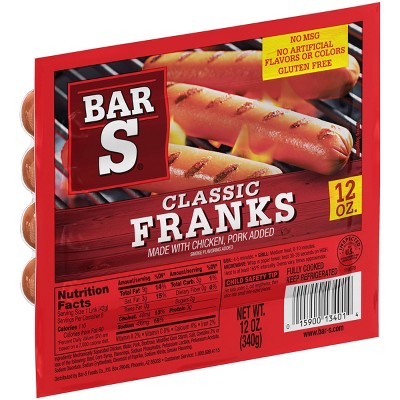 Bar-S Classic Franks - 12oz