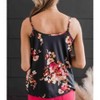 Women's Floral Print Spaghetti Strap Tank - Shiying Fashion - 2 of 2