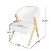 Fabric Upholstered Modern Accent Chair with Sculpted Back, Solid Wood Frame and Angular Legs - 4 of 4